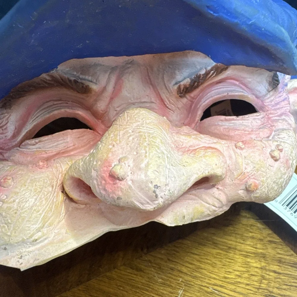 The Paper‎ Magic Group Halloween Rubber Mask Beer Hat Old Man 2006 With tags